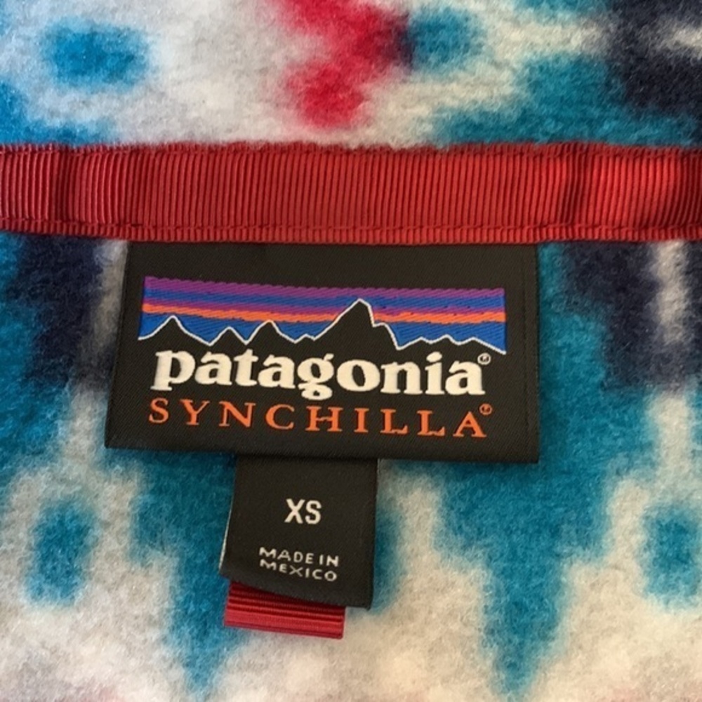 Rare Patagonia Synchilla 1/4 Snap-T Fleece Sweater Aztec Blue 25450 Men Size XS - Picture 3 of 12